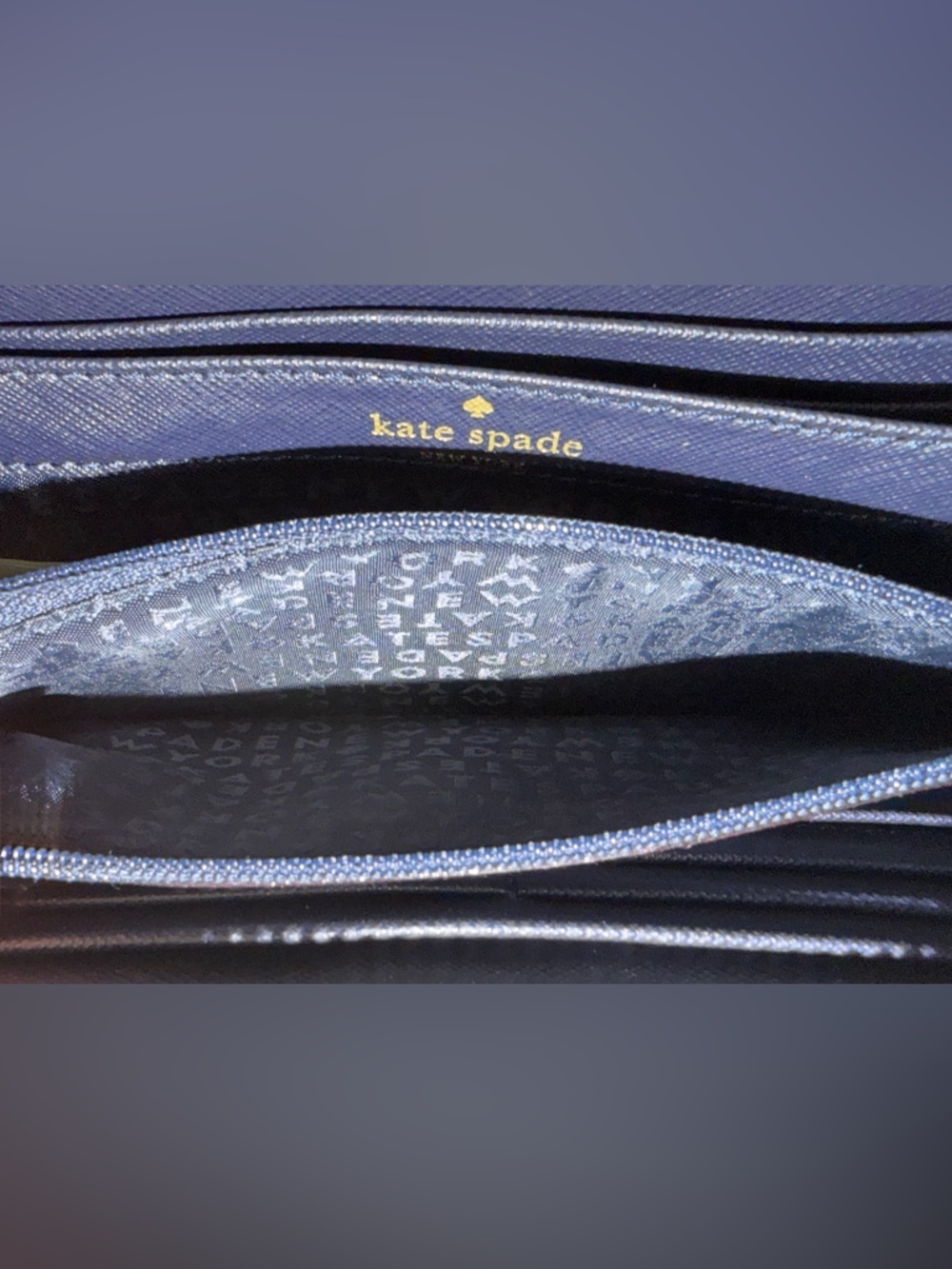 Kate Spade- New York Laurel Way Bifold Wallet-Blurry Watercolor Floral- Like New - Picture 5 of 7